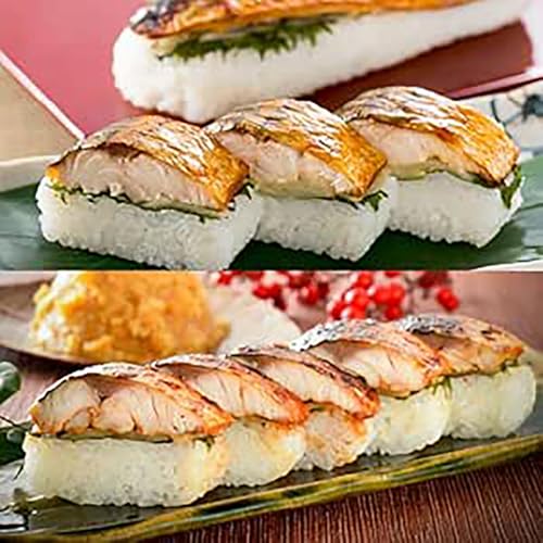 福井県の元祖焼き鯖寿司 4本セット (元祖焼き鯖寿司 西京味噌焼き鯖寿司 各2本) 冷凍 レンジで解凍 湯せん こしひかり使用 押し寿司 国産素材 冷凍 本格 ギフト 敬老の日 誕生日 お土産