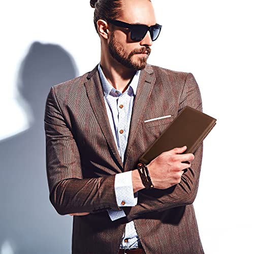 Nopowalli Long Wallets For Men, Genuine Leather Long Bifold Wallet Checkbook Wallets, Western Rodeo Wallet For Men, Rfid Blocking Leather Construction #TOP1