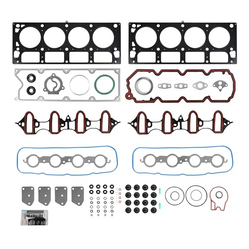 Image of KAX Engine Cylinder Head Gasket Set Compatible with Chevy Silverado Suburban 1500 Tahoe Avalanche Express, GMC Sierra Yukon XL 1500 Savana, Hummer H3 4.8L 5.3L, Head Gasket Kit, OE# HS26191PT