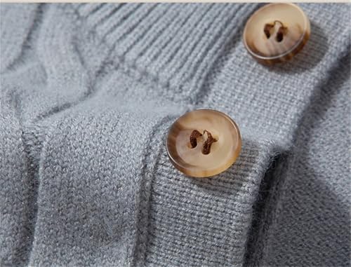 Men Solid Thicken Woolen Sweater Long Sleeve Mockneck Warm Knit Pullovers Fall Winter4