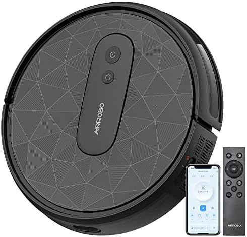 AIRROBO Robot Vacuum Cleaner, 2800Pa, Strong Suction, Robotic Cleaner, Volume Control, Quiet, 120 Minutes, WiFi App Compatible, Remote Control, Remote Control, Alexa Not Compatible, Automatic
