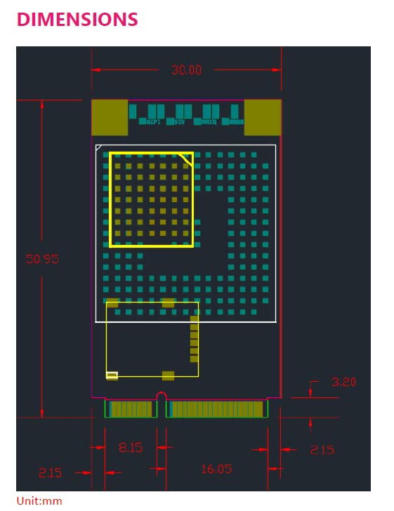 RYT94AP 4G CAT 4 LTE/GNSS Mini PCIe Card (Adecuada para Área Asia, LTE FDD Banda: 1,3,5,8,9,18,19,26,28) miniatura 3