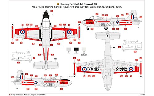 Maquette avion Percival Jet Provost T3 Airfix A02103 à assembler durant vos week-ends