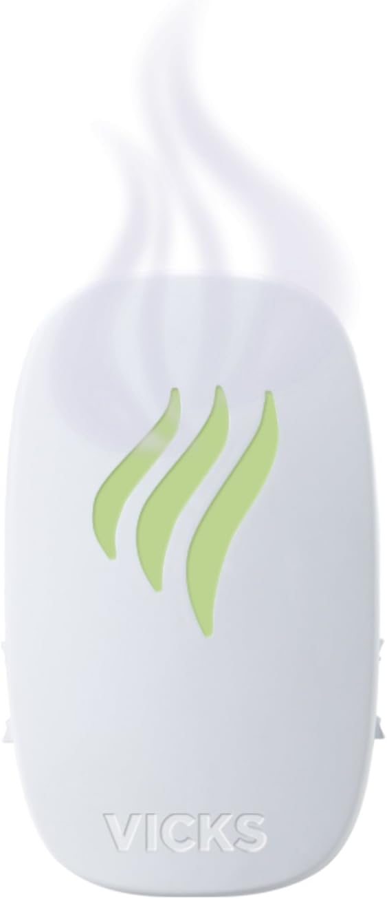 Advanced Soothing Vapors Waterless Vaporizer with Night Light and VapoPads to Help Relieve Discomfort from Colds and Flu , 1 Count (Pack of 1)