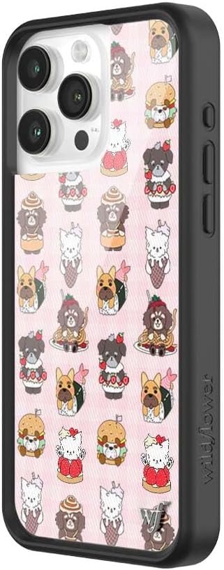 Wildflower Cases - Compatible with iPhone 15 Pro Max | Protective Black Bumper, 6.5ft Drop Test Certified, Women Owned Small Business | Father Kels