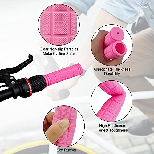 Bike Handle Grips With Tassel Streamers For Girls Boys And Kids, Non-Slip Bicycle Handlebar Grips Cover For Mountain Bike, Scooters Cruiser Road Bike Handle Grips, Bmx Mtb Cycling Replacement Parts #TOP2
