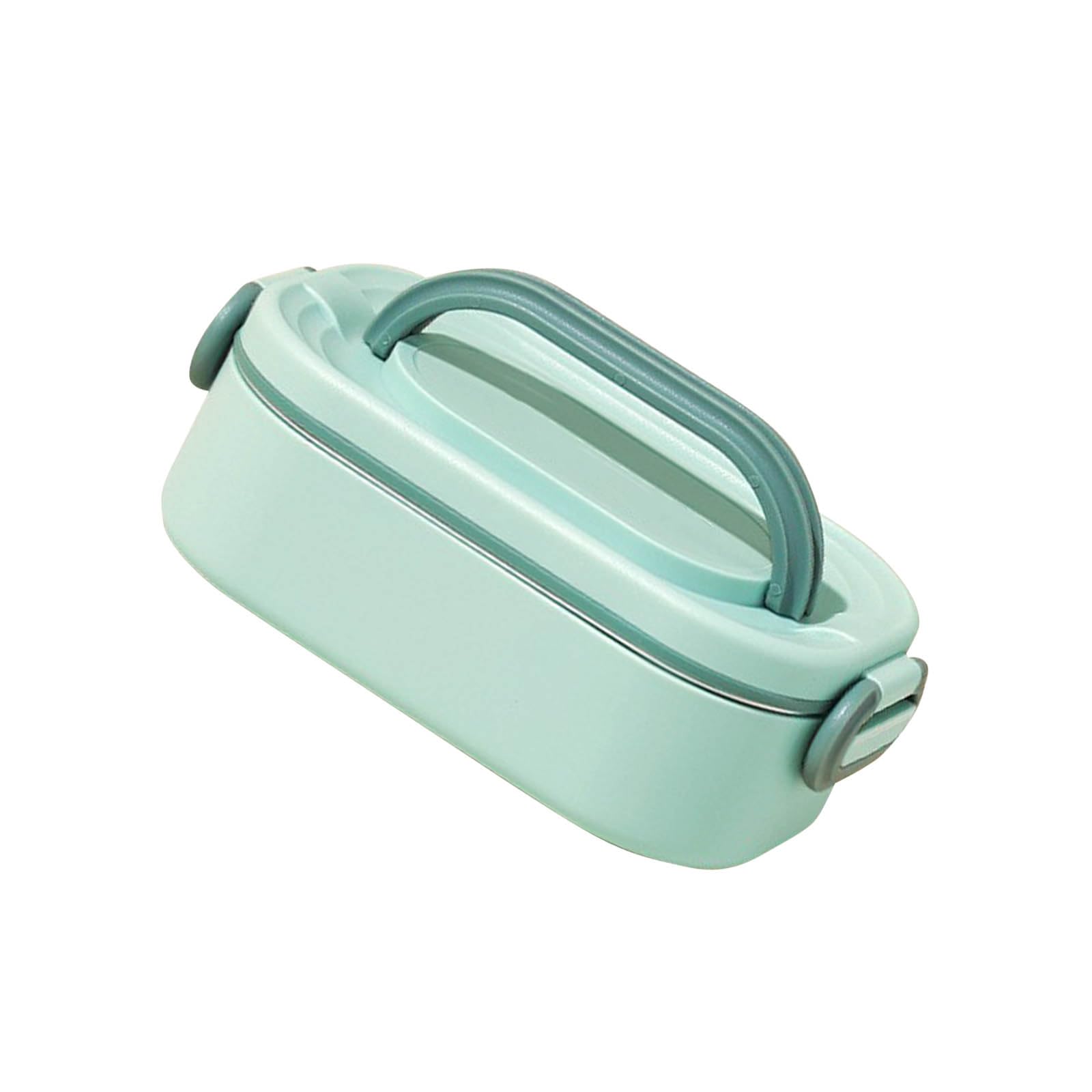 Boîte à repas avec plateaux amovibles, fonction support de téléphone et récipient de transport verrouillable antirouille pour déjeuner chaud avec structure fermée et verrouillable, intérieur