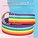 D Ring Belt – Wide Band, Color Strap | Vibrant Adjustable Waist Belt With Double Metal Rings For Jeans Pants Uniforms Dresses Casual Look, Unisex Fashion Accessory For Teen Girls Boys Adults Travel
