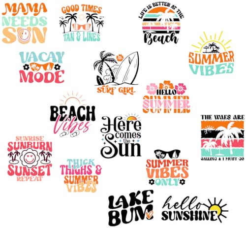 Image of Zesta Aesthetic Stickers for Laptop /Waterproof Anime Decal for Books /Vinyl Sticker for Fridge /Easy to Use Korean Car Sticker Kawaii Cute Stickers (Summer Vibes)-Self-Adhesive