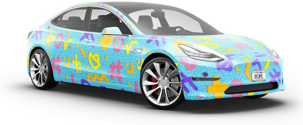 Rwraps 90s Retro Semi-Charmed Life Gloss Vinyl Film Wrap 59in x 30ft Vinyl Vehicle Car Film Sheet Roll