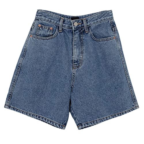 Short ample en denim bleu idéal pour les vacances d'été et sorties décontractées