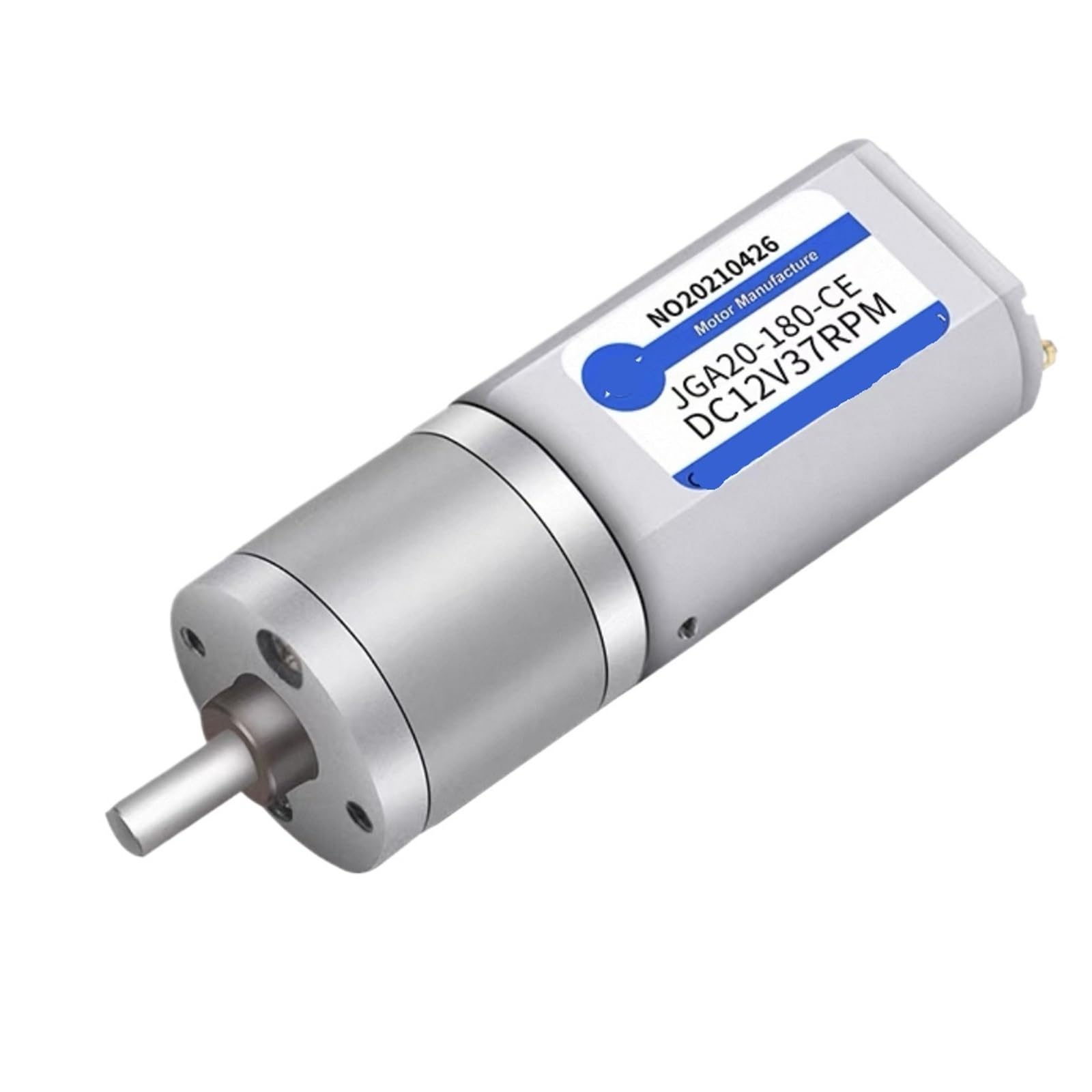 Silnik z przekładnią spowalniającą DC 20 mm 180, 20-833 obr./min, mały silnik elektryczny o niskiej prędkości JGA20-180 (1 szt.) (71,6V)