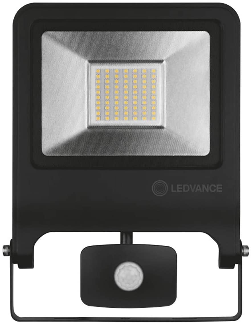 LEDVANCE Faro Proiettore Con Sensore Di Movimento 50W 4500lm Luce Naturale 4000k Corpo Nero