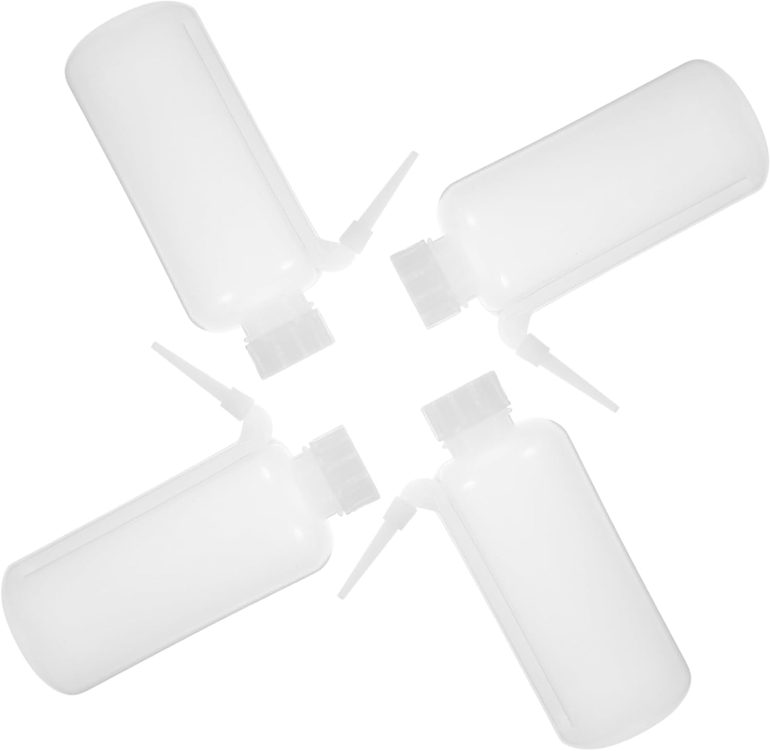 Cabilock 4pcs Translucent Plastic Lab Wash Bottles Wide Mouth Squeeze Bottles For Laboratory And Chemical Reagent Storage 500ml