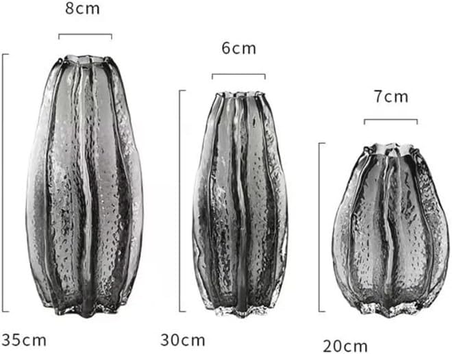 Vase hydroponique forme carambole pour centre de table salon