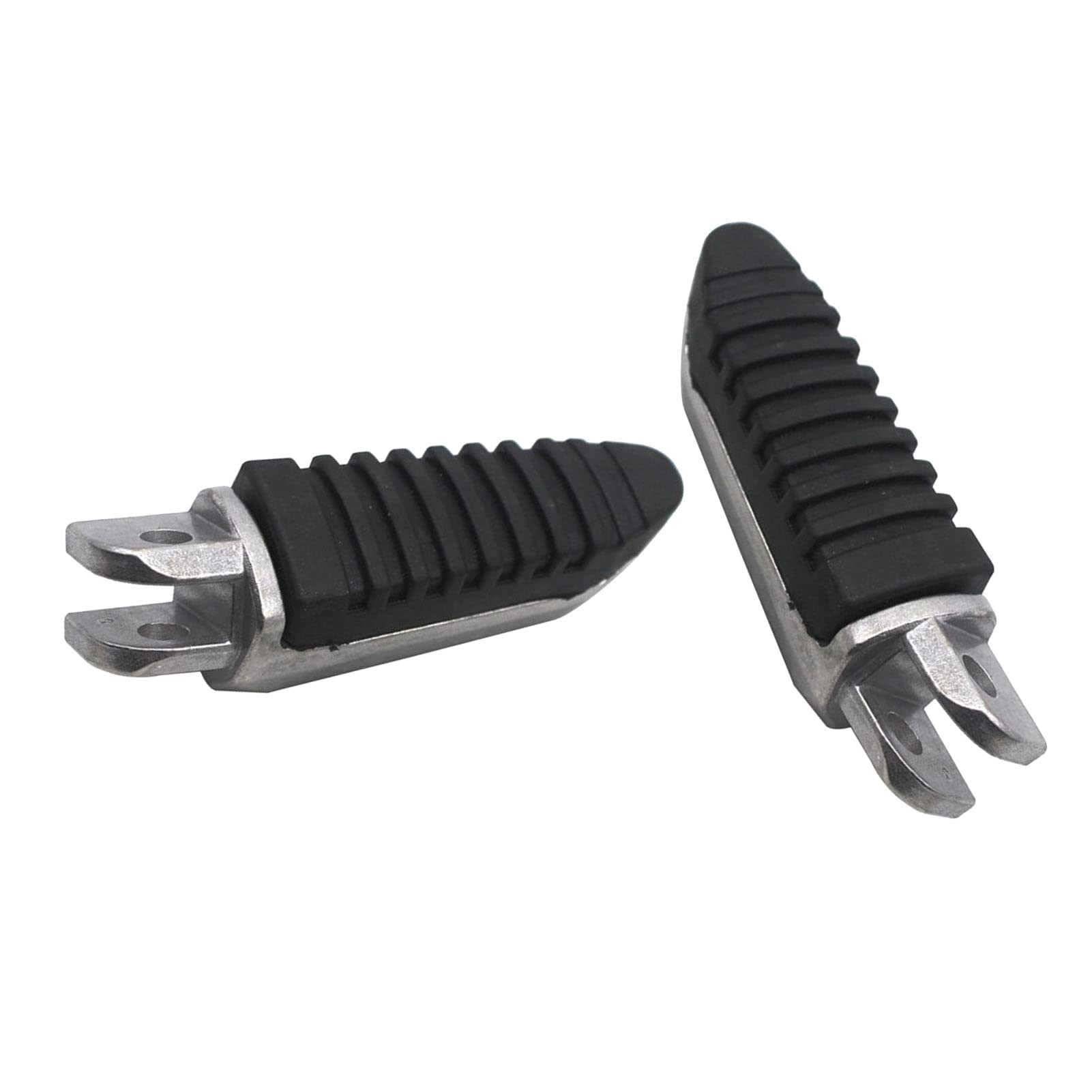 Pedalini per Motocicletta in Alluminio con Gomma – Poggiapiedi Comodi per Moto Elettriche e Tradizionali, 2 Pezzi, Design Ergonomico e Antiscivolo, Adatti per,