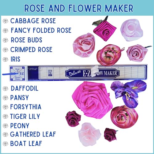 E-Z Bowz EZ-BR Bow Maker With Rose And Flower Maker Attachment - Easy Bow And Flower Maker Tool Kit For Ribbon thumb #4