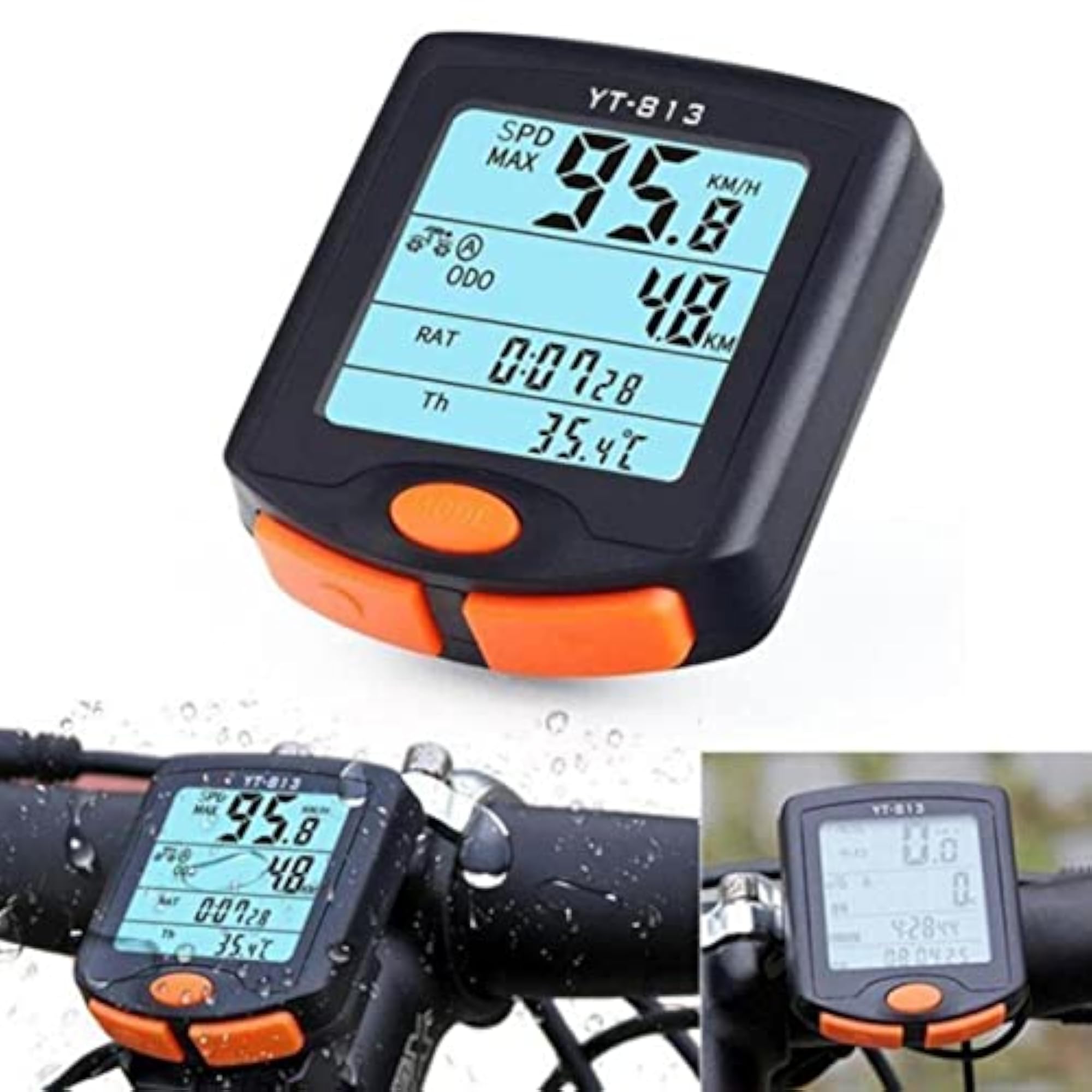 LCD Computer Bicycle Road MTB Bike Backlight Speedometer