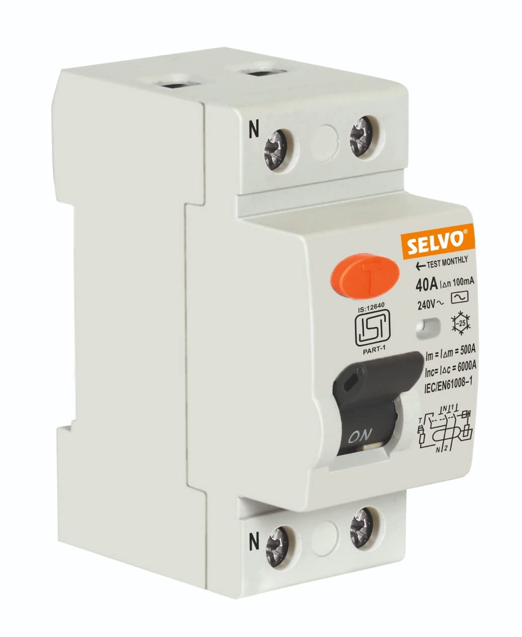 SELVO 40 Amps Double Pole 100 mA RCCB-image-46