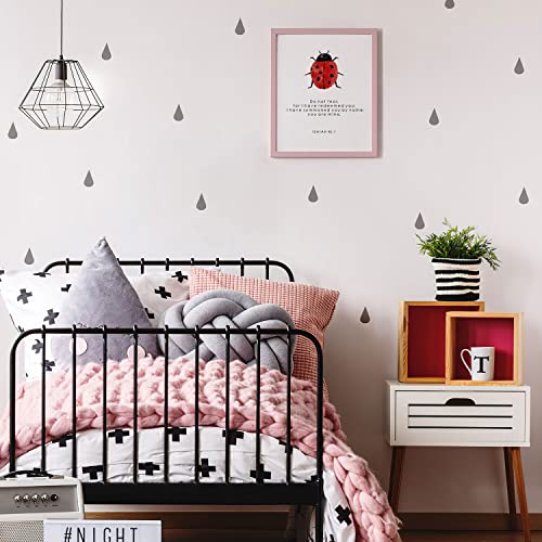 Bible Verses Wall Decor - Do Not Fear Isaiah 43:1 Wall Art Sign, Ladybug Scripture Quote Canvas Poster Print, Religious Home Office Church Decor For Baptism Christian Jesus Gift(8*10Inch Unframed) #TOP4