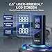 Tire Inflator Portable Air Compressor, 4X Faster Cordless Tire Inflator with Large Display and LED Light, Andeman 150PSI & 8000mAh Portable Cordless Air Pump for Cars, Bike, Ball and Outdoor