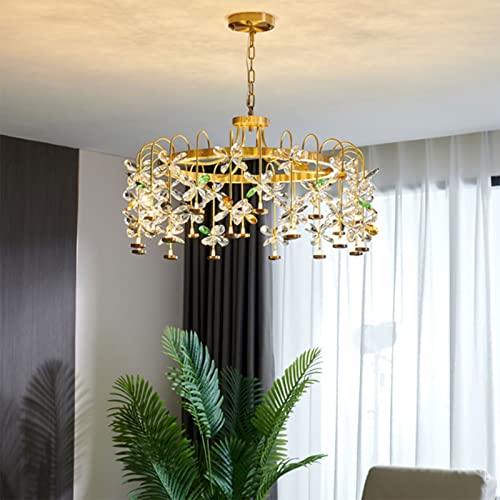 Lustre en cristal haut de gamme pour sublimer un plafond haut