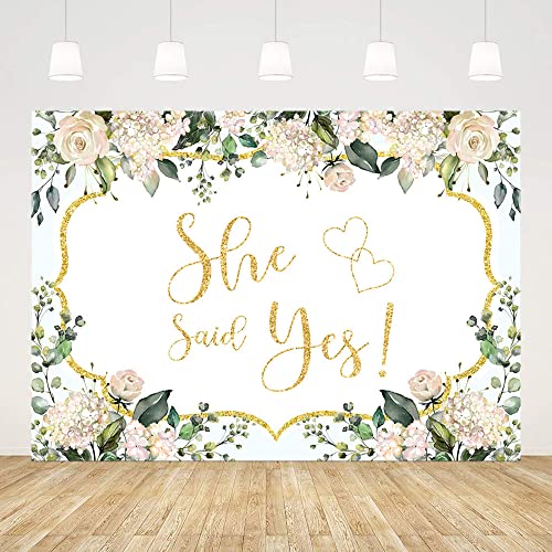 ABLIN She Said Yes Backdrop