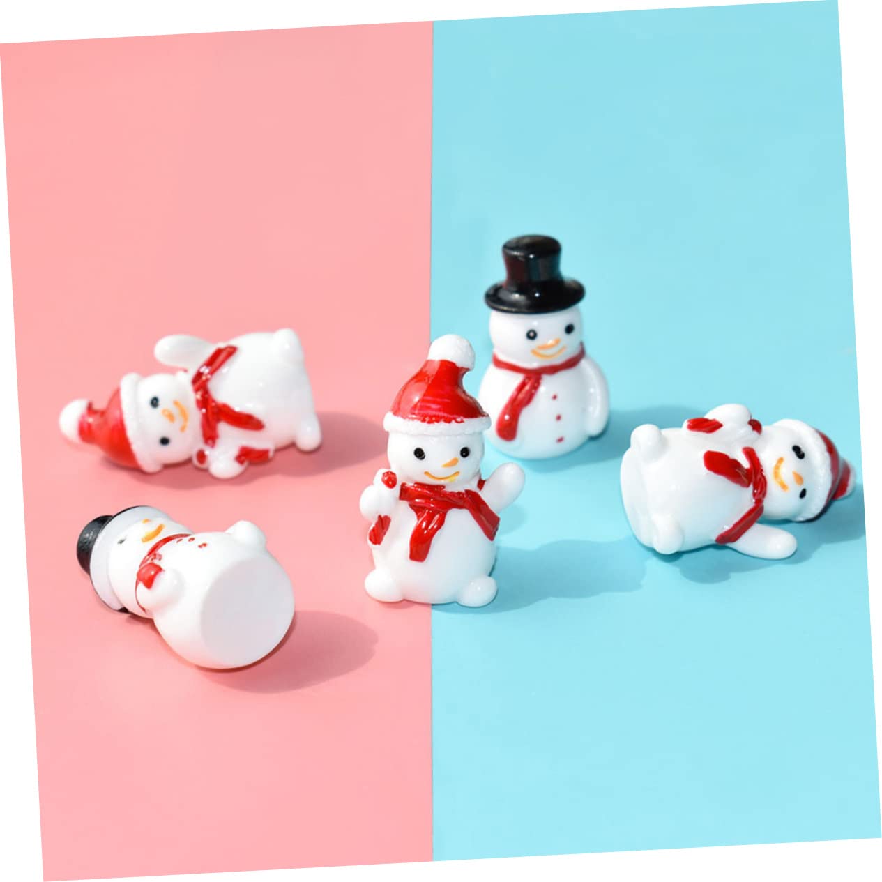 Cabilock 150piezas Muñecos para Decoración Navideña Adornos De Fiesta y De Navidad Accesorios para Jardín y