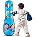 SANON Sacco da Boxe Gonfiabile per Bambini 120CM Sacco da Boxe Autoportante Rimbalzo Immediato Tumbler per Karate MMA Taekwondo Fitness