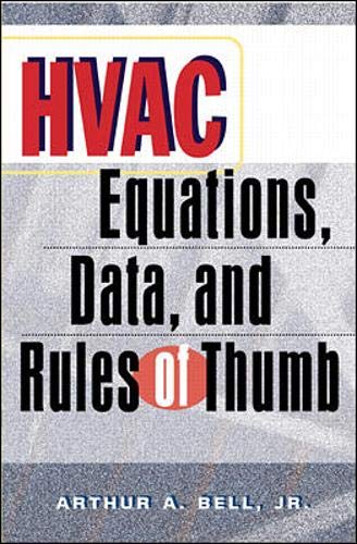 HVAC Equations, Data and Rules of Thumb 1st Edition