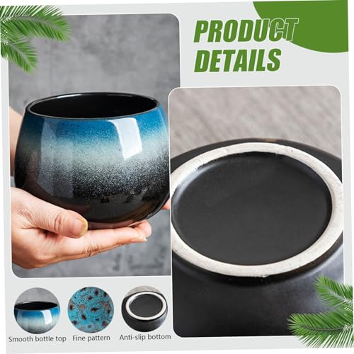 Pot plante rond céramique 4 pouces pour culture hydroponique et fleur