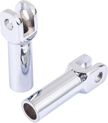 Miniatura 9 de Kit de soportes para estribera de pasajero de 3-38 pulgadas, soportes para clavija de pie, horquilla para Harley Davidson Softail 2000-2017 (negro)