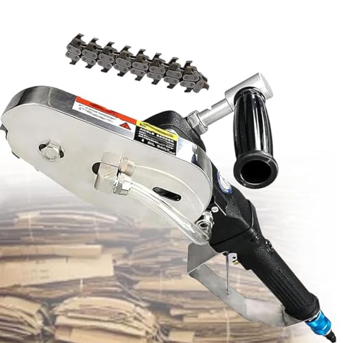 YXYLJOZ Desmoldadora neumática de residuos - Máquina Industrial portátil para desmoldar cartón, Cadena de Acero aleado, presión de Entrada de 6 a 8 kg, eliminación eficiente (6mm)
