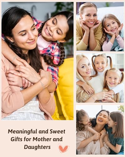 Image of SUNSH 2 /3 Mother Daughter Bracelets, Meaningful Matching Bracelets Mother's Day Gifts for Mom Daughters