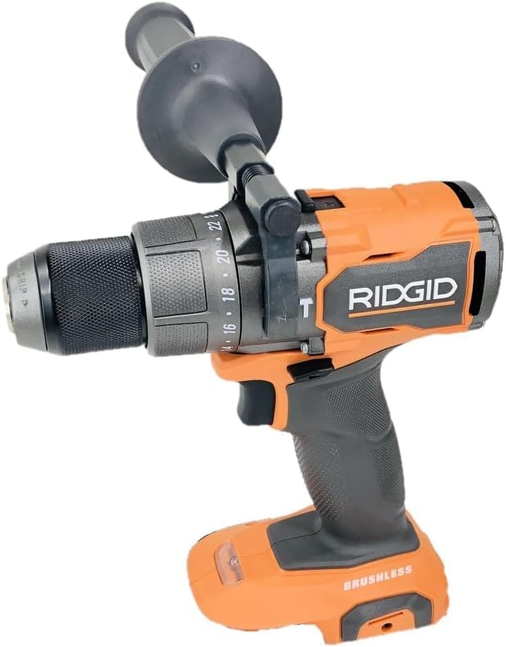 RIDGID 18V Brushless Cordless 1/2 in. Hammer Drill/Driver R86115 (Tool Only) (Renewed)