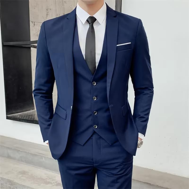 Men's Suit Business Banquet Korean Formal Blazer for Men-Black4