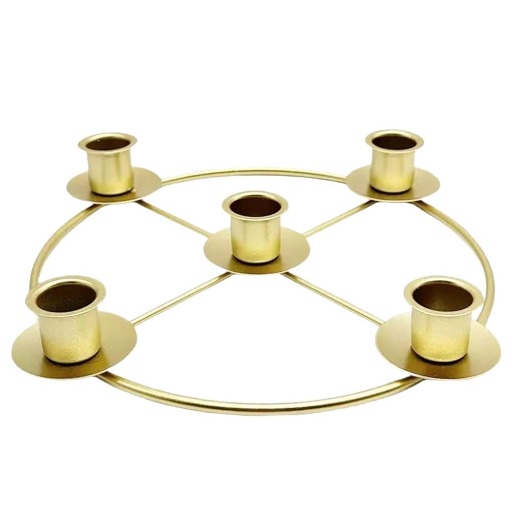 Hndhbfgrt Advent Wreath Candle Holder Christmas Candle Holder Candlestick Stand Tapered Advent Candles Advent Decorations for Christmas