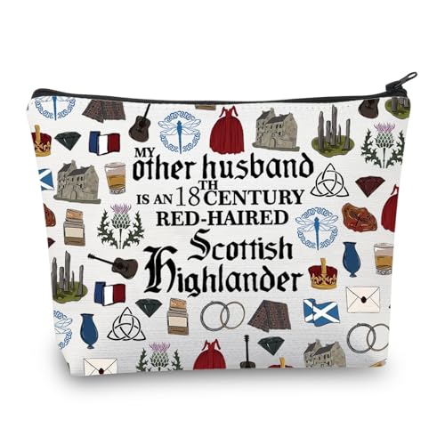 PLITI Outlander Makeup Bag My Other Husband is an 18th Century Red Haired Scottish Highlander Sassenach Gift (Other HusbandU)