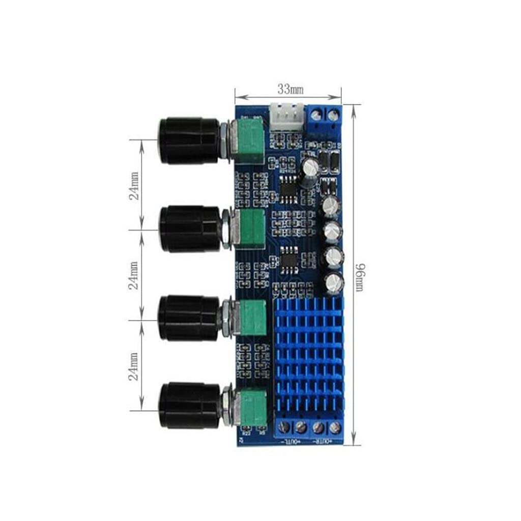 Dc 12v 24v 80w X 2 Dual Channel Digital Audio Tpa3116 D2 Treble Bass Regulating Preset Pre Amplifier Board Amplificador