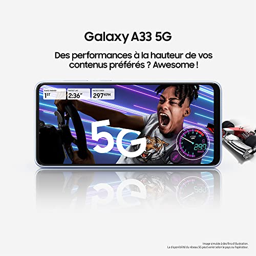 SAMSUNG Galaxy A33 5G Smartphone, 128 GB i Awesome Black