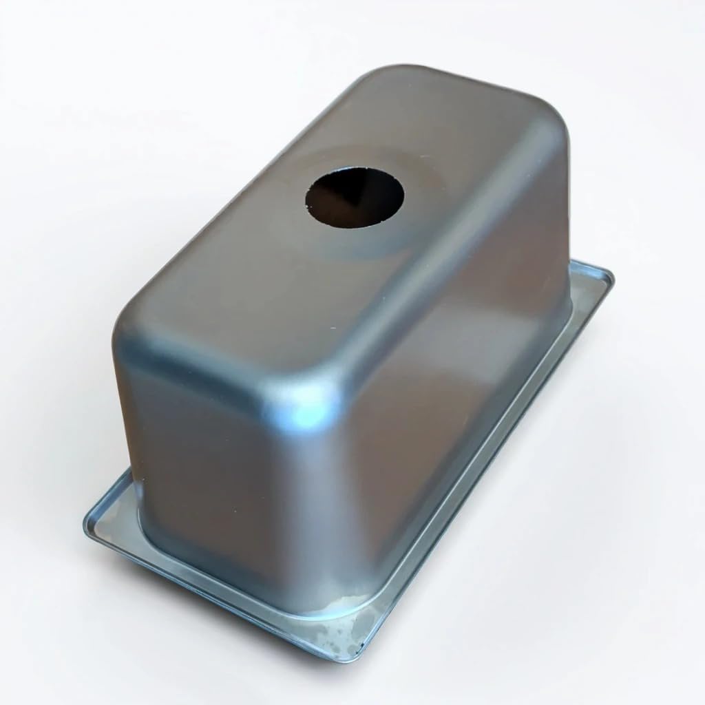 3-Compartment Drop-in Stainless Steel Concession Sink Kit, 12.75x7x6 inches, with Strainers and Waterproof Safety Labels