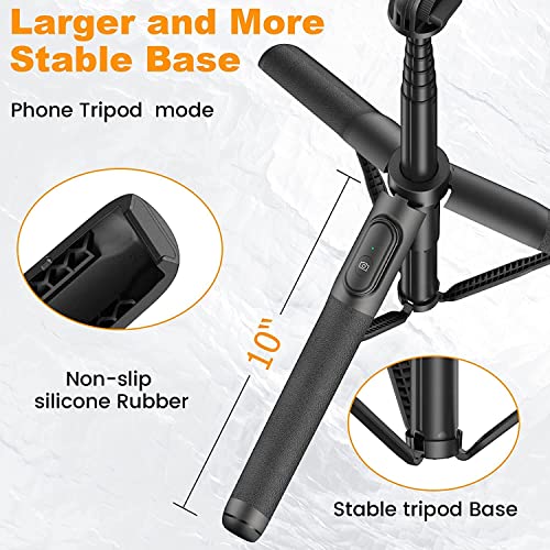 Image of Q05 New Long Bluetooth Extendable Selfie Stick for Mobile Phone & Camera's with Wireless Remote & Tripod Stand Portable Lightweight Long Multi-Function for YouTube, Photos & Cooking