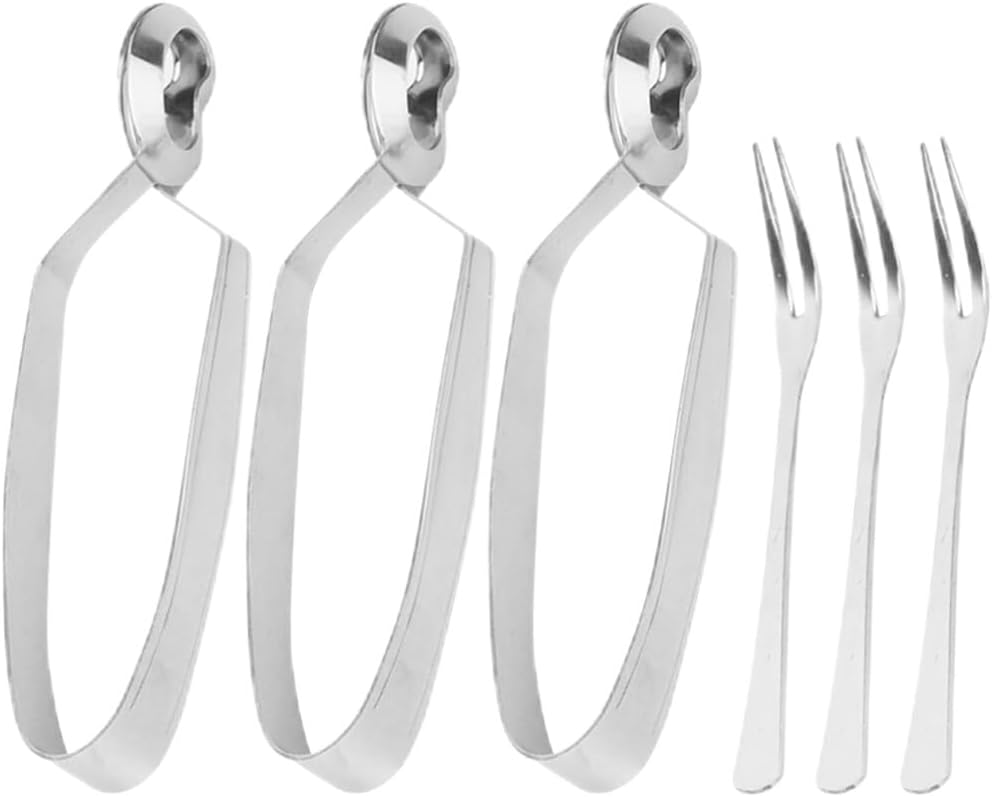 Luxshiny 6Pcs Escargot Tongs and Forks Set, Stainless Steel Snail Tongs Snail Forks Escargot Eating Tongs Seafood Tools for Snails, Fruit Salad, Cake, Tea Bag, Ice Luxshiny 6Pcs Escargot Tongs and Forks Set, Stainless Steel Snail Tongs Snail Forks Escargot Eating Tongs Seafood Tools for Snails, Fruit Salad, Cake, Tea Bag, Ice