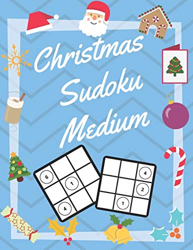 Christmas Sudoku Medium: 100 Pages With Sudokus On Medium Level | Solve And Relax | Large Print, Perfect Gift For Advent Time (125 Pages, 8.5 x 11)