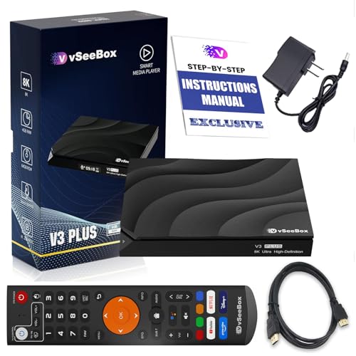 2025 vSee V5 Pro USB Data Hub - 64GB USB Storage, Multi-Accessory Bundle with 8K-Compatible Cable