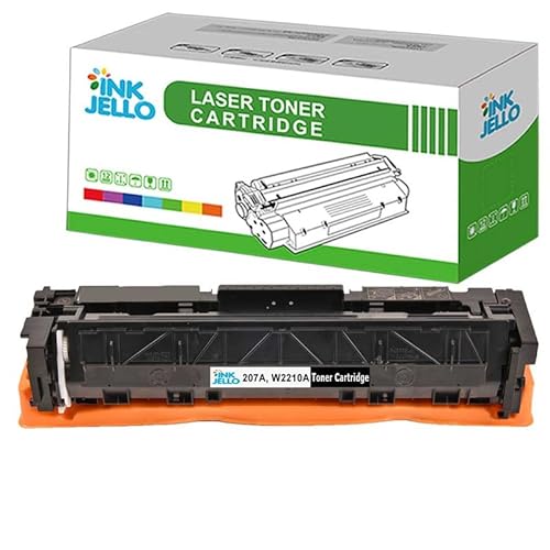 InkJello Black Toner Cartridge With Chip For Printer, Compatible with HP Colour LaserJet Pro M255dw M255nw M282nw M283fdn M283fdw LaserJet Pro M283fdw, Enhanced Performance, 1,350 Pages, 1 Pack