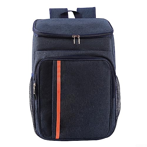 Kühlrucksack mit Innenfutter, leicht, isoliert, wasserdicht, für Picknick, Camping, Wandern, Angeln, Strand, 18 l, Schwarz – Bild 4