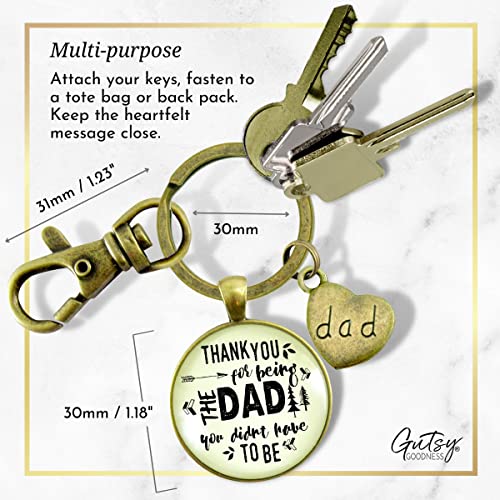 Gutsy Goodness PRKEYM005491 Step Dad Keychain Thank You For Being The Dad Gift Adoptive Father Key Ring thumb #4