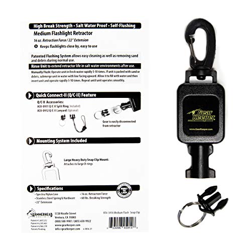 Gear Keeper RT4-5914 Medium Mount Scuba Flashlight Retractor | 1Pk Scuba Retractable Clip thumb #2