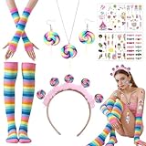 AYNKH 14Pièces Costume de Bonbon pour Femmes, Accessoires Déguisement Bonbons Femmes, Candy Costume Accessoires Cosplay, pour Halloween, Noël, Cosplay Masqué, Fêtes
